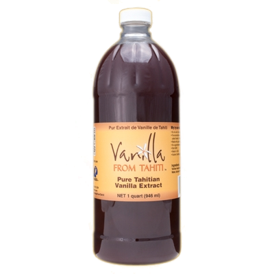 Tahitian Vanilla Extract - 1qt Double Strength